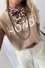 Load image into Gallery viewer, Western Colorblock Round Neck Top
