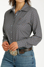 Load image into Gallery viewer, Blue & Maroon Button Up