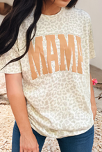 Load image into Gallery viewer, LDC Leopard MAMA Letter Graphic Loose Tee
