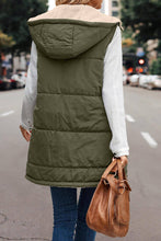 Load image into Gallery viewer, Reversible Hooded Quilted Midi Vest
