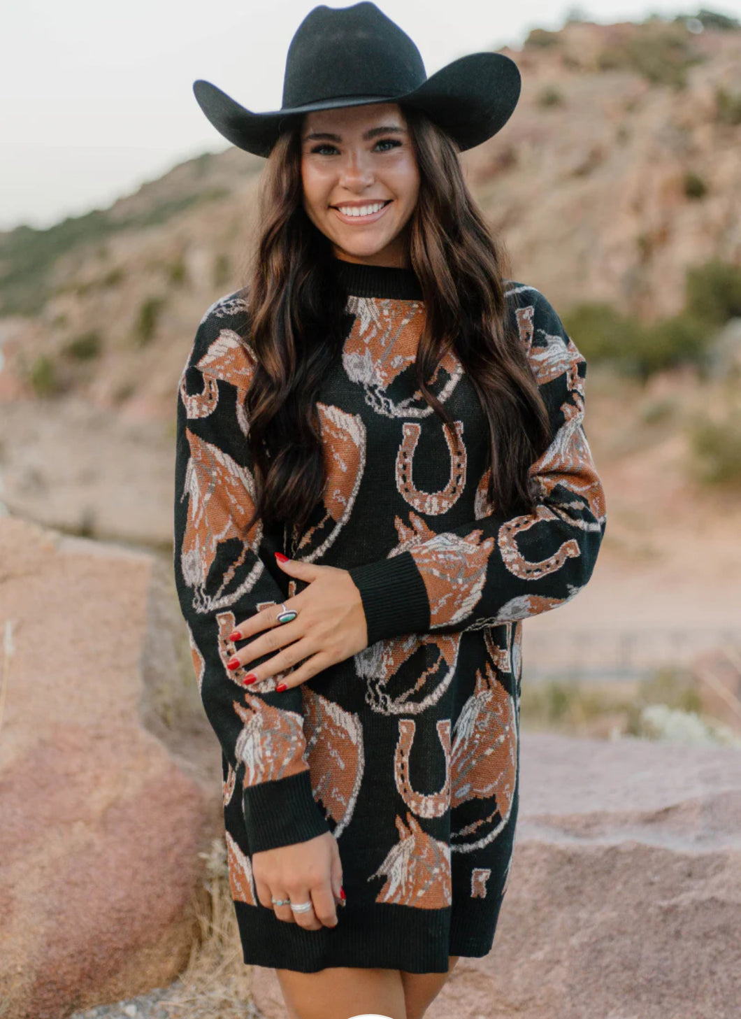 Western Sweater Dress