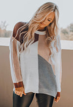 Load image into Gallery viewer, Knit Color Block Sweater
