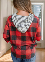 Load image into Gallery viewer, Buffalo Plaid Hoodie
