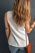 Load image into Gallery viewer, Multicolor Color Block V-Neck Waffle Knit Tank Top
