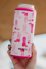 Load image into Gallery viewer, Light Pink Western Boots Can Cooler Insulator
