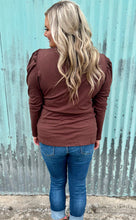 Load image into Gallery viewer, Something Classy Brown Long Sleeve
